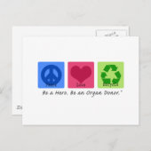 Peace Love Recycle Postcard (Front/Back)
