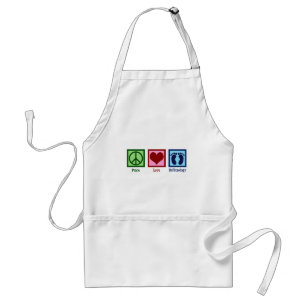 Peace Love Reflexology Adult Apron