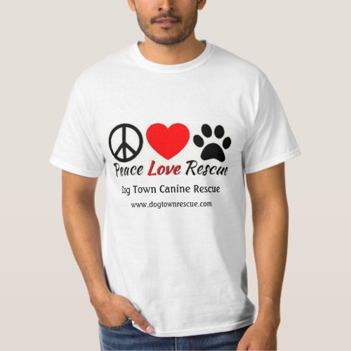 Peace Love  Rescue T_Shirt