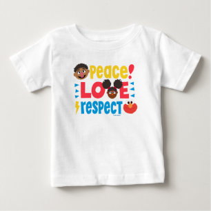 Peace Love Respect Baby T-Shirt