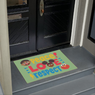 Peace Love Respect Doormat