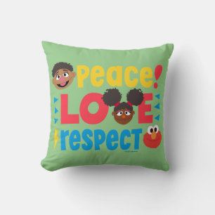 Peace Love Respect Throw Pillow