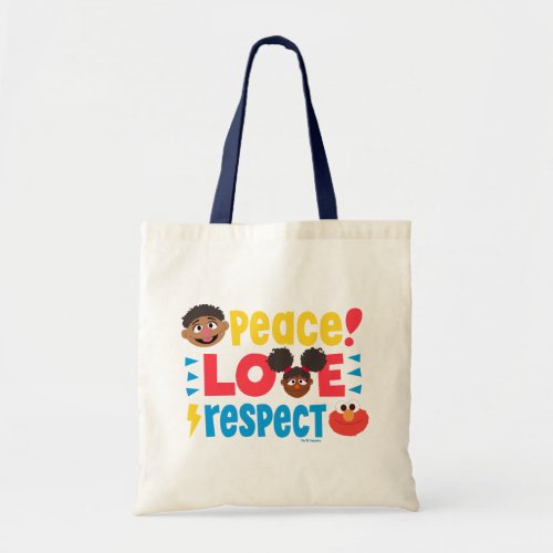 Peace Love Respect Tote Bag