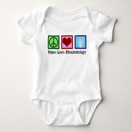 Peace Love Rheumatology Baby Bodysuit