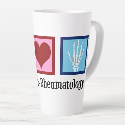 Peace Love Rheumatology Latte Mug