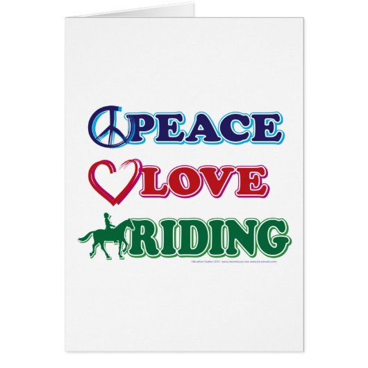 Peace Love Riding Cards (Front)