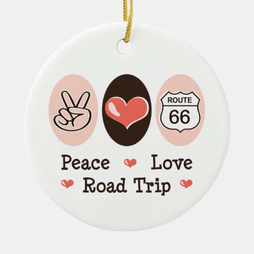 Peace Love Road Trip Ornament