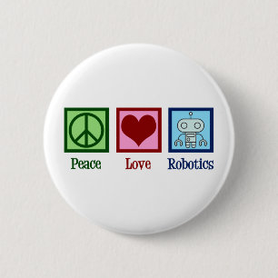 Peace Love Robotics Button