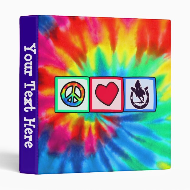 Peace, Love, Rodeo Binder (Front/Spine)