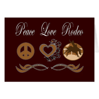 Peace Love Rodeo Cards