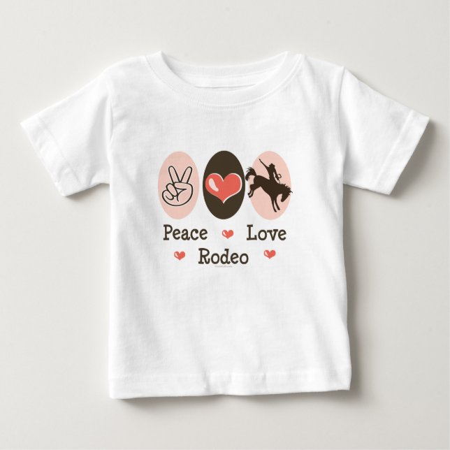 Peace Love Rodeo Infant Baby T-shirt (Front)