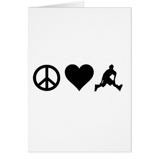 Peace Love Rollerblading Cards (Front)