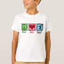 Peace Love Rugby Kids T-Shirt