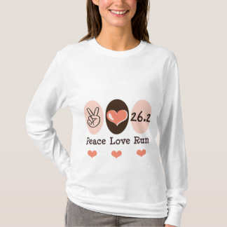 Peace Love Run 26.2 Long Sleeve T Shirt