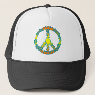 Peace Love Running Trucker Hat