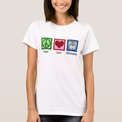 Peace Love Schnauzers T-Shirt