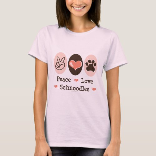 Peace Love Schnoodles Organic T_shirt
