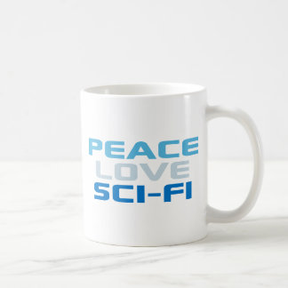Peace Love Sci-Fi Coffee Mug