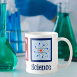 Peace Love Science Coffee Mug<br><div class="desc">Cool gift for a science teacher,  scientist,  or just a geek that love to learn about how the world works. Cute Peace Love Science design with a peace sign,  heart,  and atom model.</div>