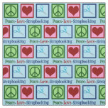 Peace Love Scrapbooking Fabric