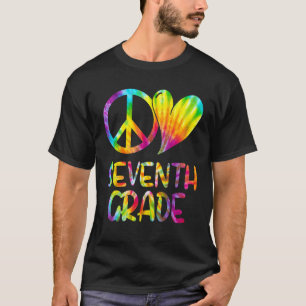 Peace Love Seventh Grade Back School 7th Grade T-Shirt