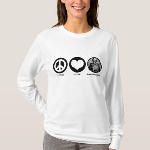 Peace Love Shakespeare T-Shirt
