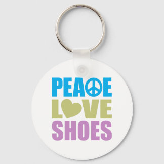 Peace Love Shoes Keychain