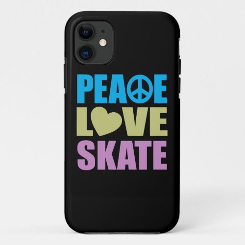 Peace Love Skate iPhone 11 Case