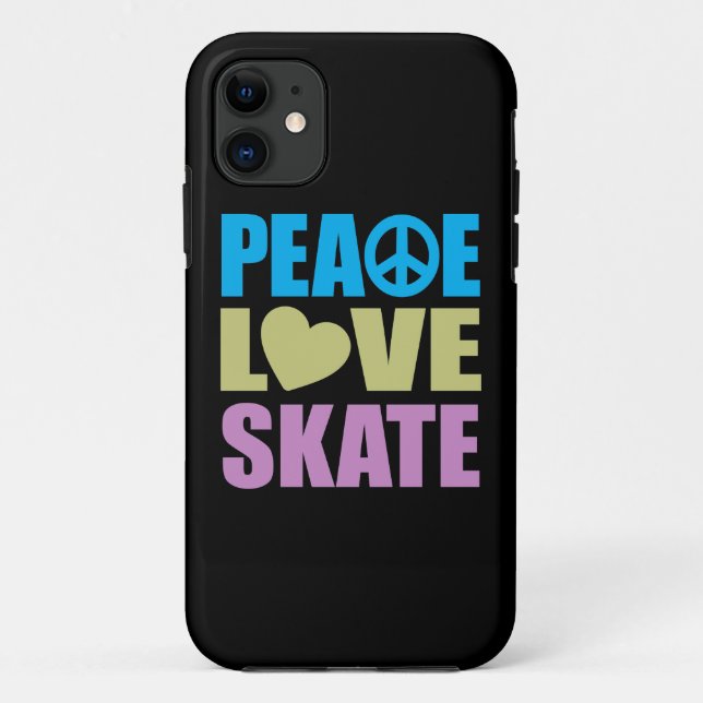 Peace Love Skate Case-Mate iPhone Case (Back)