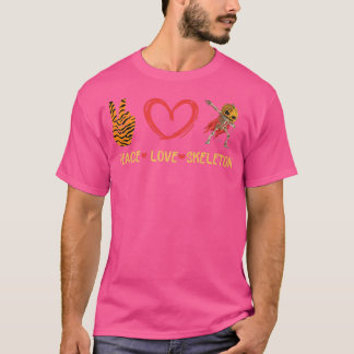 Peace Love Skeleton T-Shirt