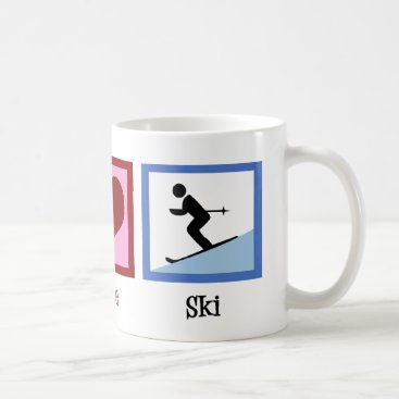 Peace Love Ski Coffee Mug