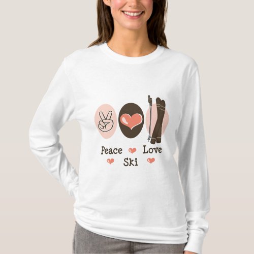 Peace Love Ski Long Sleeve Tee