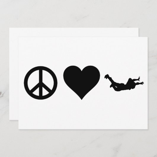Peace Love Skydiving (Front/Back)