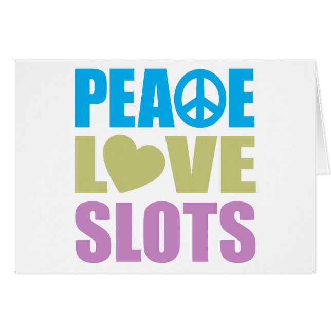 Peace Love Slots Cards (Front Horizontal)