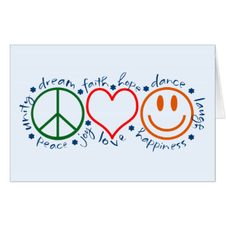 Peace Love Smile Card