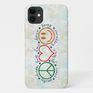 Peace Love Smile iPhone 11 Case