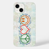 Peace Love Smile Case-Mate iPhone Case (Back)