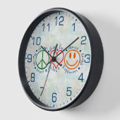 Peace Love Smile Clock (Angle)