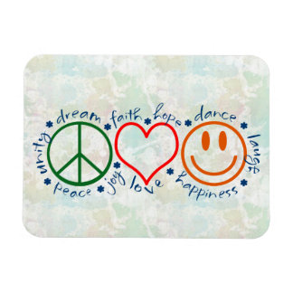 Peace Love Smile Magnet
