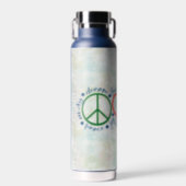 Peace Love Smile Water Bottle (Front)