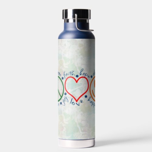 Peace Love Smile Water Bottle
