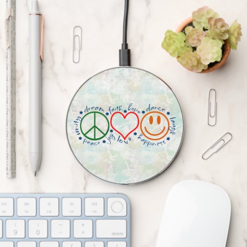 Peace Love Smile Wireless Charger