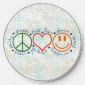 Peace Love Smile Wireless Charger (Front)