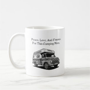 Peace Love S'mores Camping Mom Outdoor Happy Coffee Mug