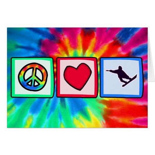 Peace, Love, Snowboarding (Front Horizontal)