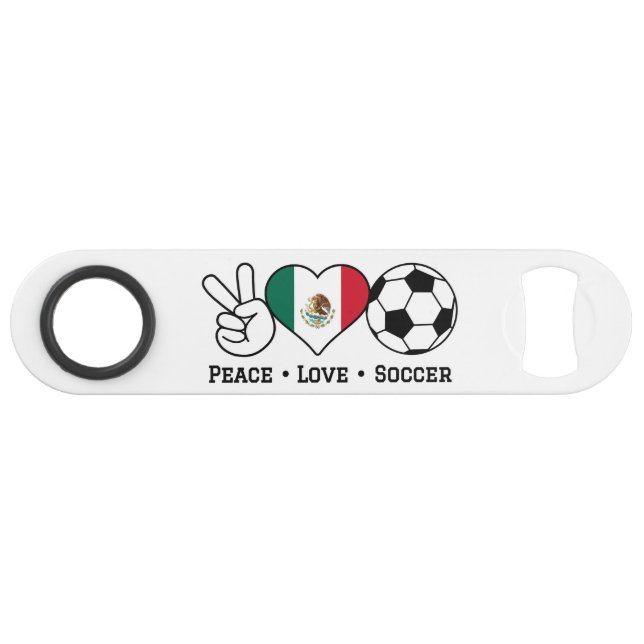 Peace Love Soccer Bar Key (Front (Horizontal))