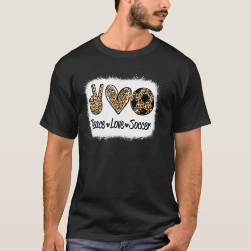 Peace Love Soccer Cute For Women Teen Girls Toddle T_Shirt