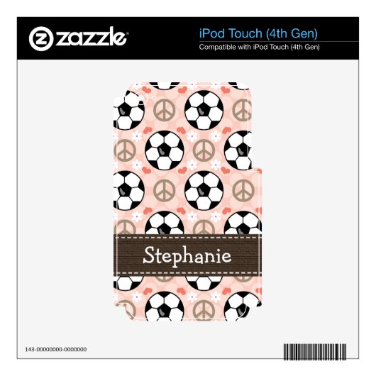 Peace Love Soccer iPod Touch Skin 4th Gen 4g (Product)