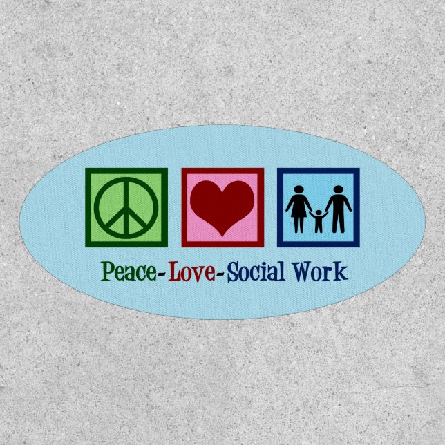Peace Love Social Work Patch (Front)