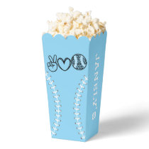 Peace Love Softball Birthday Favor Boxes